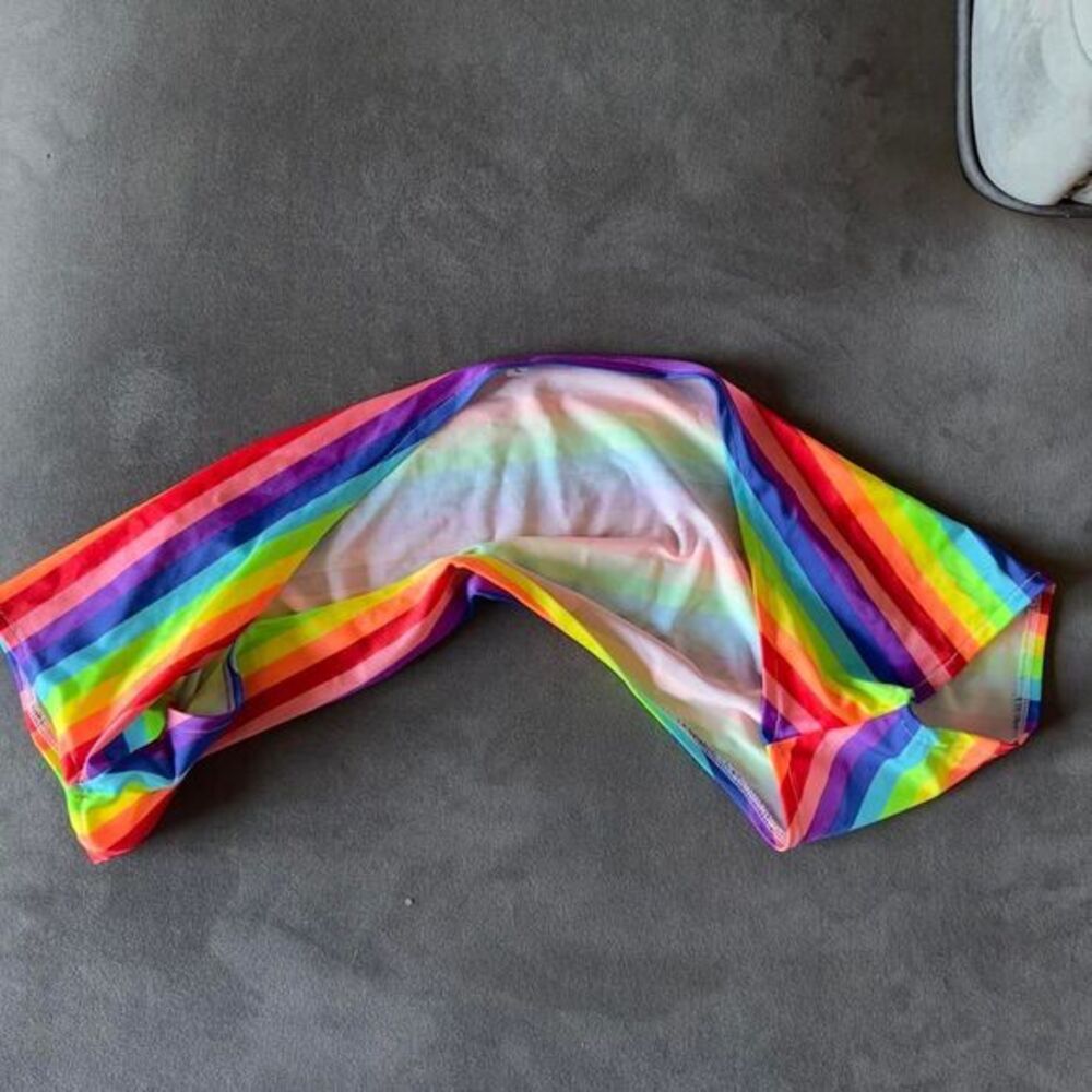 Multicoloured rainbow shoulder accessory - great for‎ pride